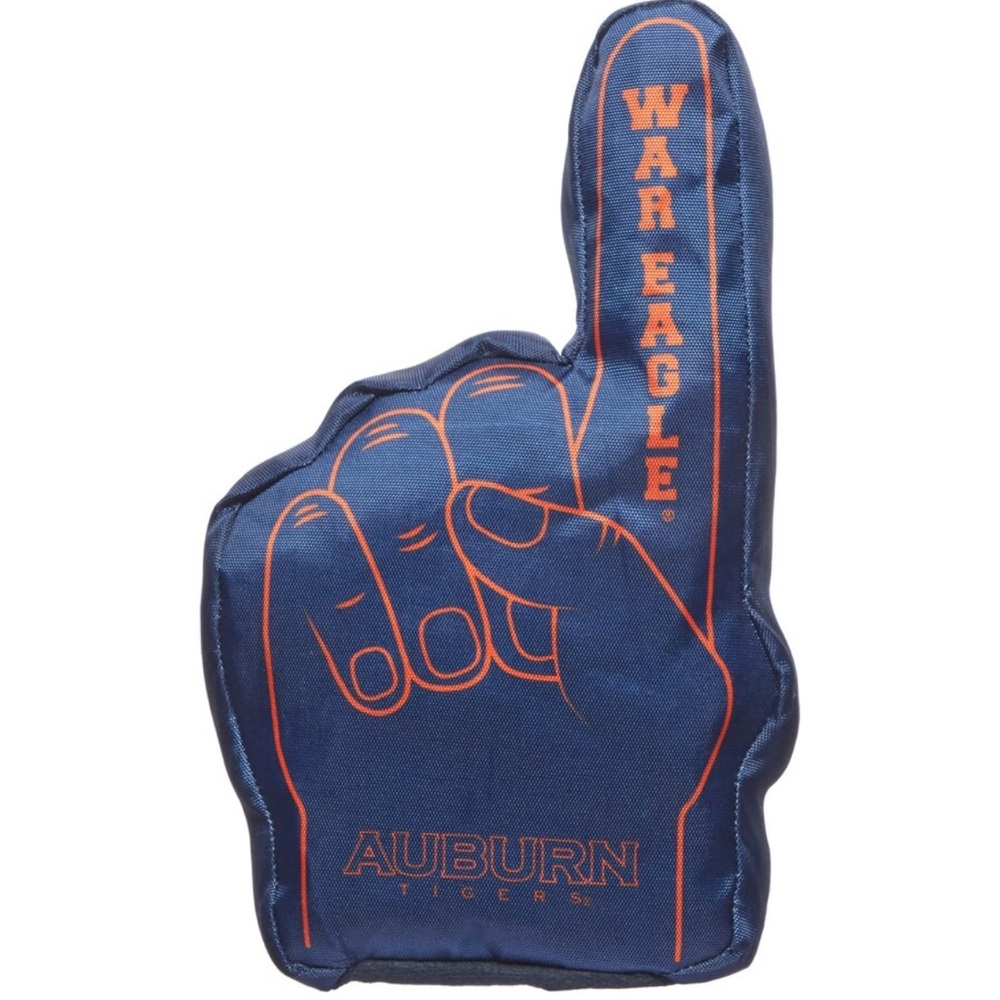 Auburn Tigers Blue Foam Finger Dog Toy